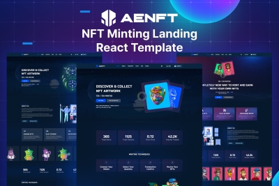Aenft - NFT Minting or Collection React Template
