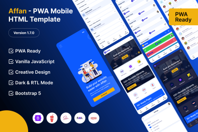 Affan - PWA Mobile HTML Template