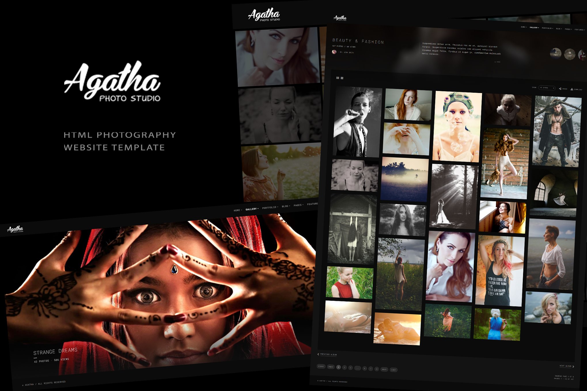 Agatha - Photography Portfolio Website Template