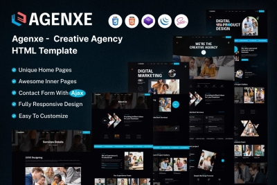 Agenxe - Creative Agency HTML Template