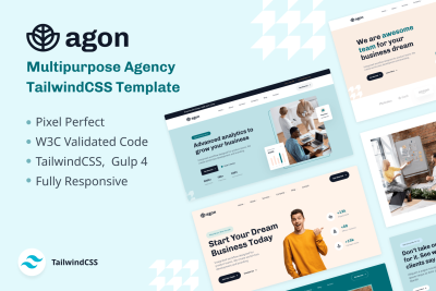 Agon - Multipurpose Agency TailwindCSS Template