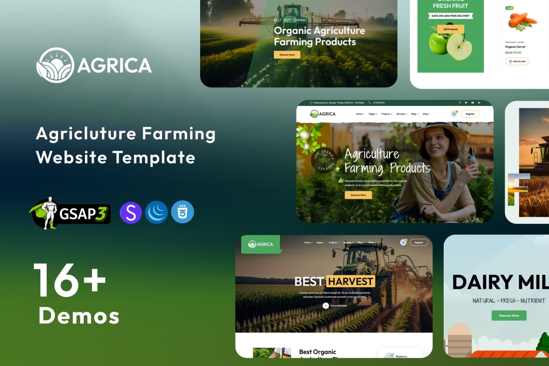 Agrica - Agriculture HTML Template