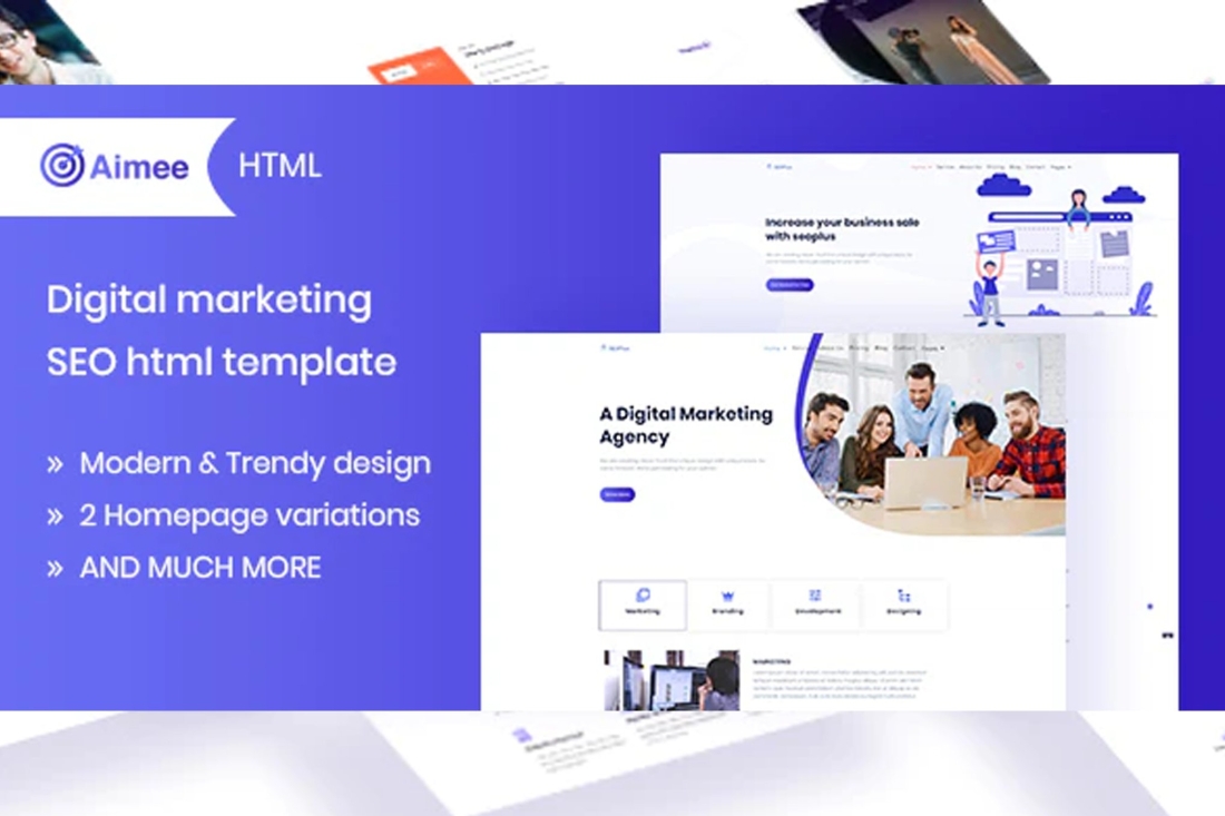 Aimee - Digital Marketing & SEO Template