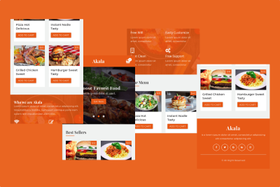 Akala - Mobile Template for Food, Cafe, Restaurant