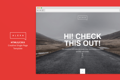 Alexa - Creative Single Page Template