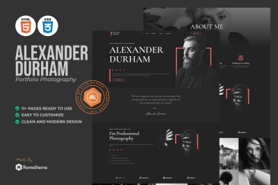Alexander Durham - Portfolio Photography HTML