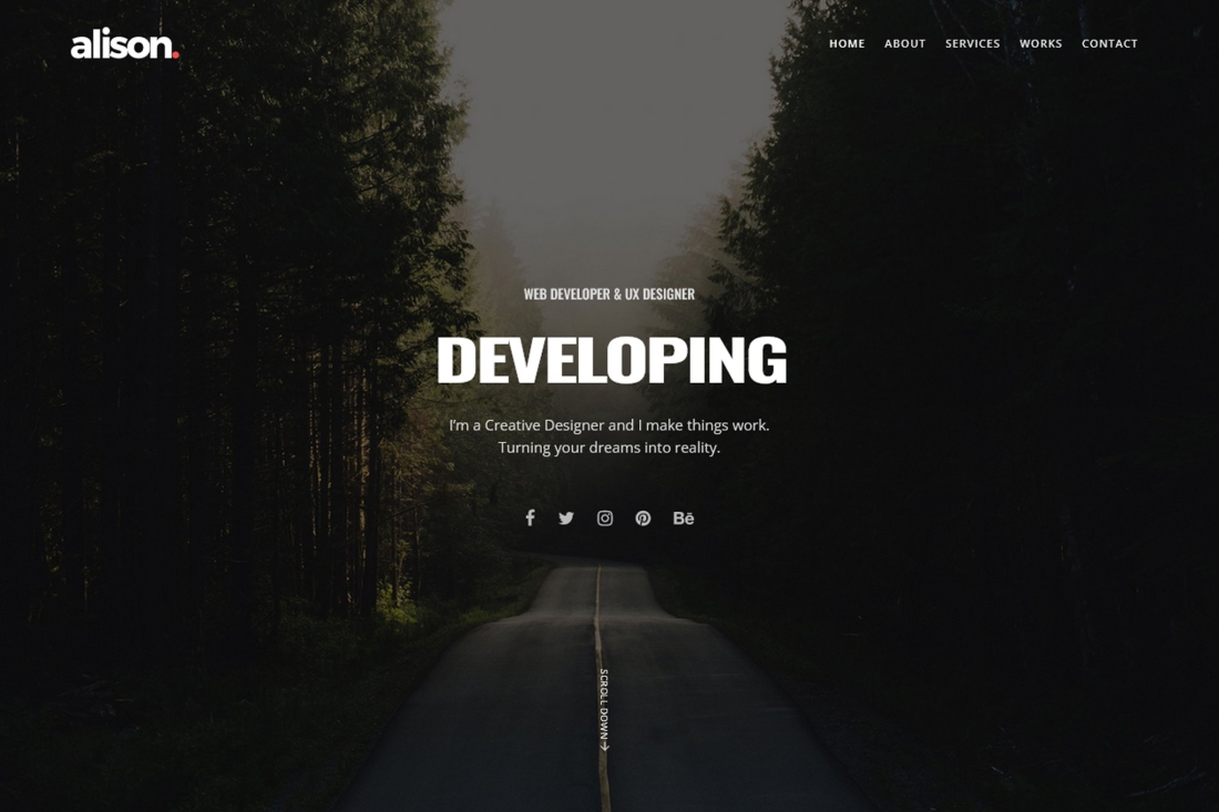 Alison - Portfolio HTML Template