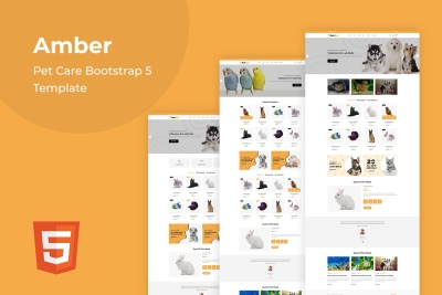 Amber - Pet Care Bootstrap 5 Template
