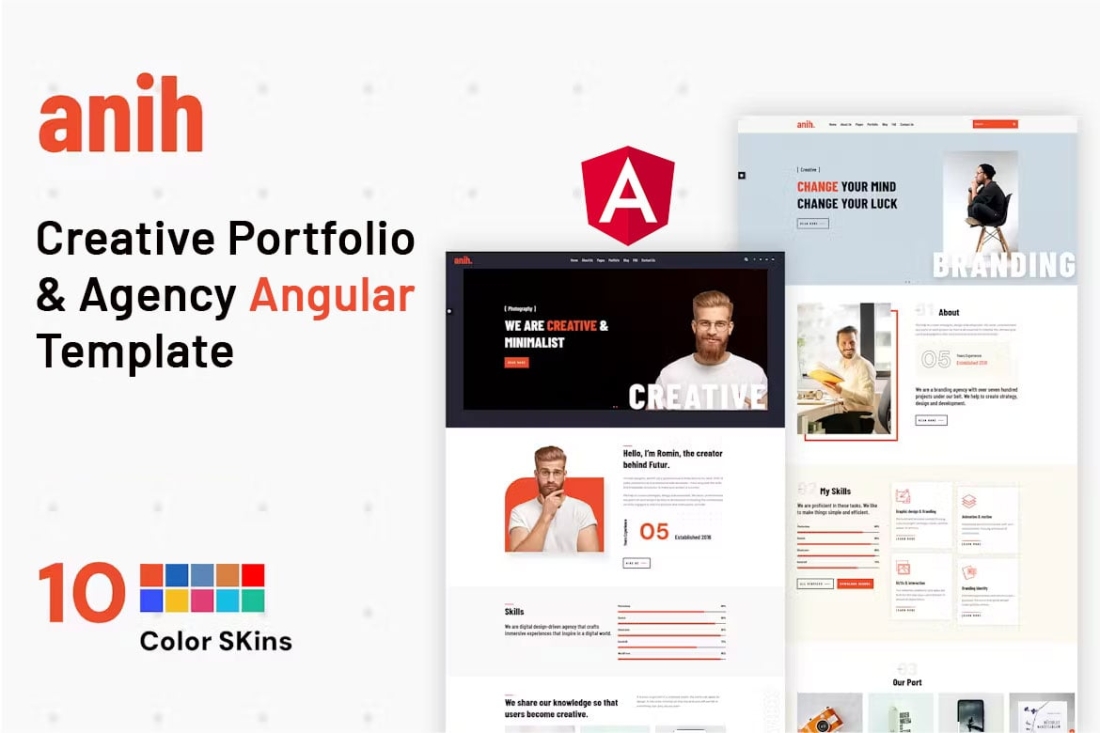 Anih - Creative Portfolio & Agency Angular
