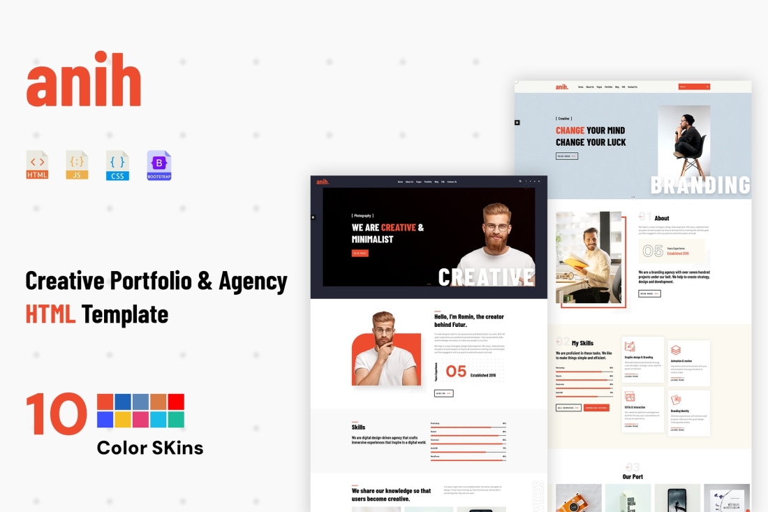 Anih - Creative Portfolio Agency Template