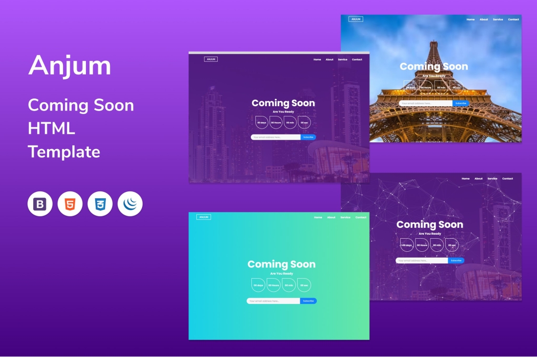 Anjum Coming Soon Template