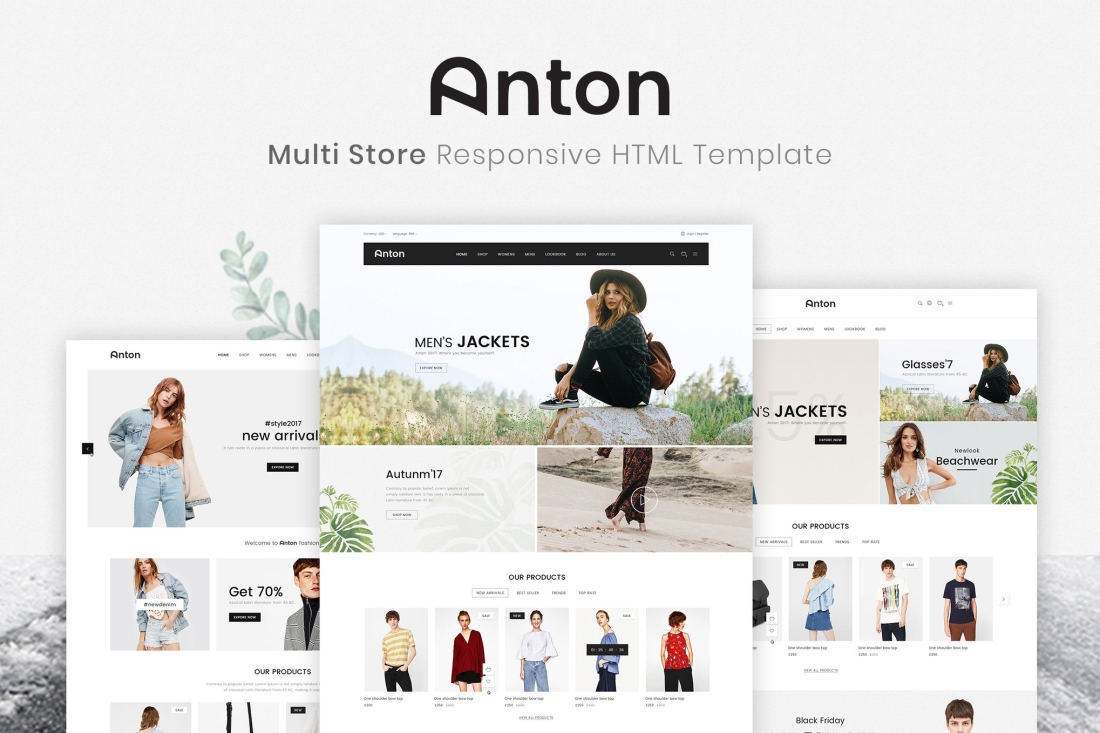 Anton | Multi Store Responsive HTML Template
