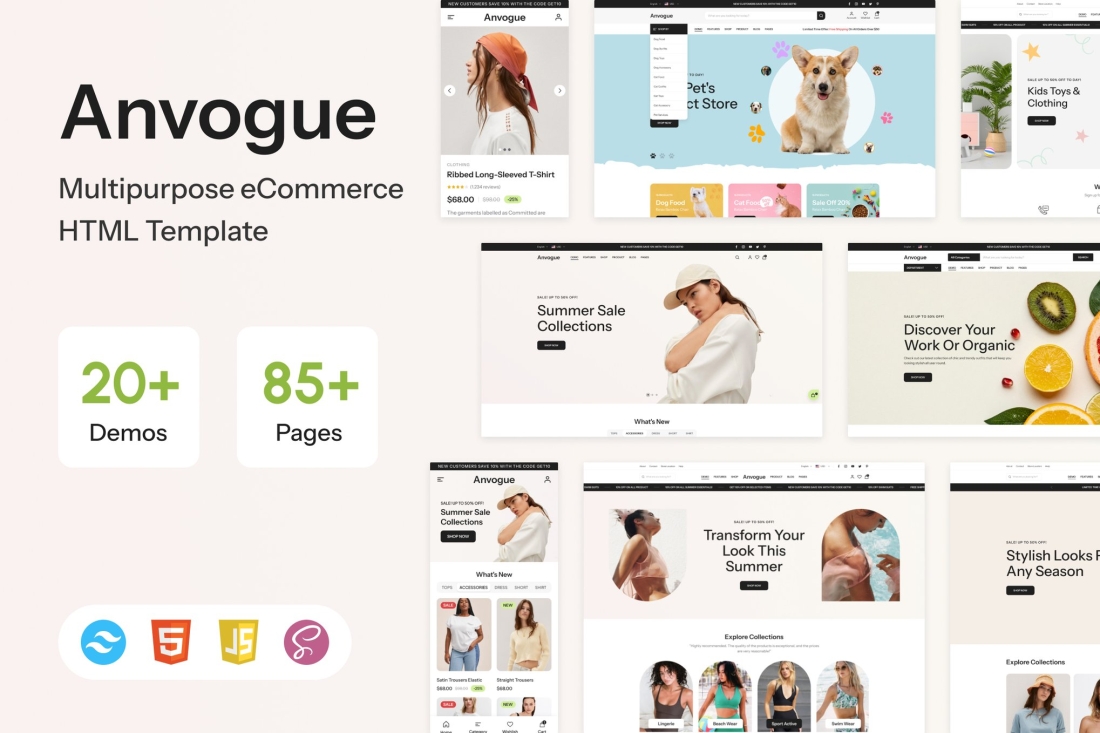 Anvogue - Multipurpose eCommerce HTML Template