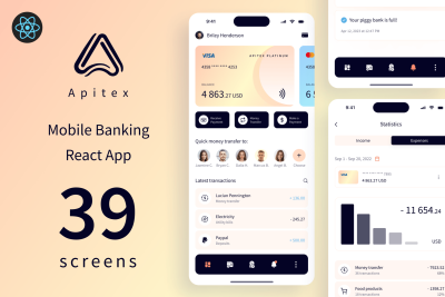 Apitex - Mobile Banking React App | PWA