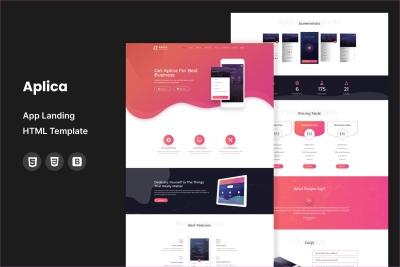 Aplica | App Landing HTML Template