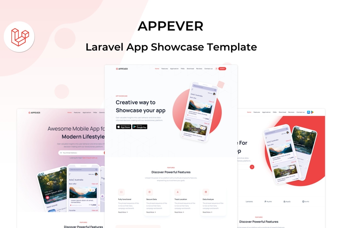 Appever - Laravel 11 App Landing Template