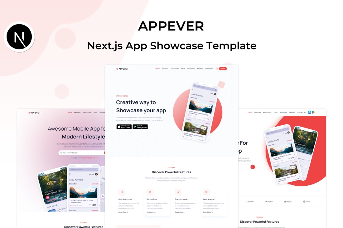 Appever - NextJs App Showcase Template