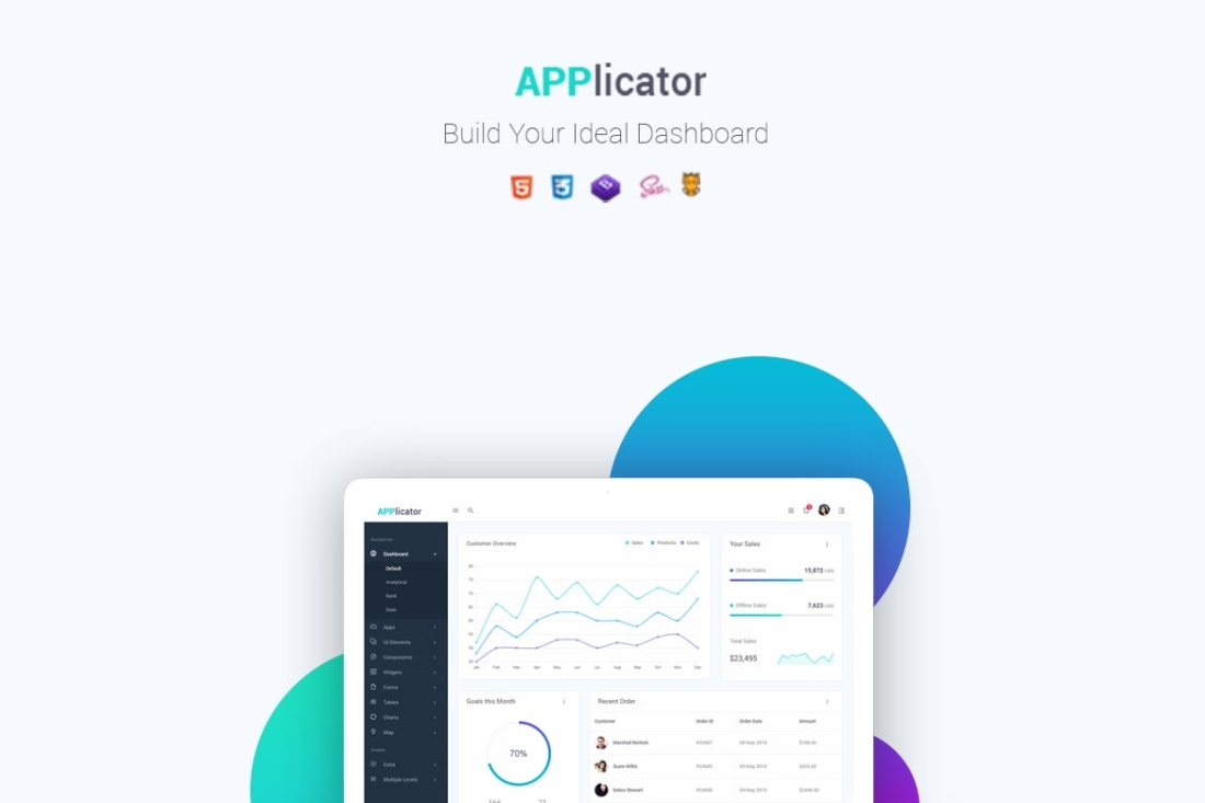 Applicator - Bootstrap 4 Admin Template