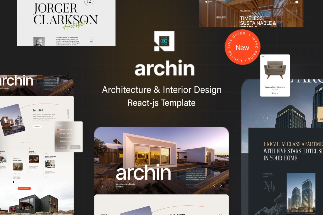 Archin - Architecture & Interior Design Reactjs