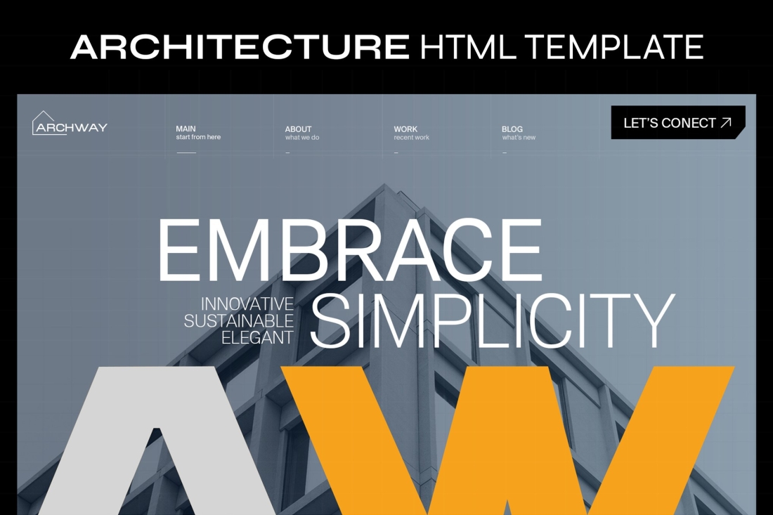 Archway - Architecture HTML template