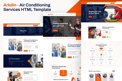 Arkdin – Air Conditioning Services HTML Template
