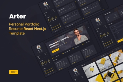 Arter - Personal Portfolio Resume React Template