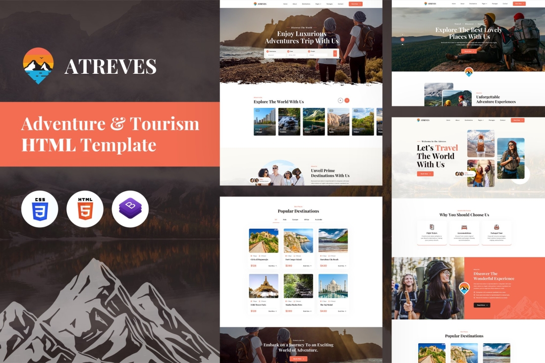 Atreves | Adventure & Tourism HTML Template