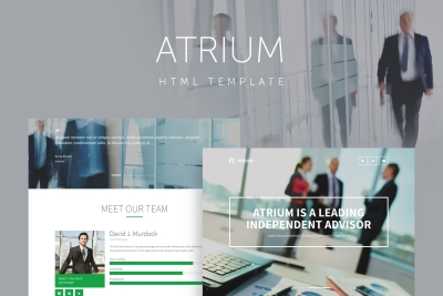 Atrium - Finance Consulting Advisor Template