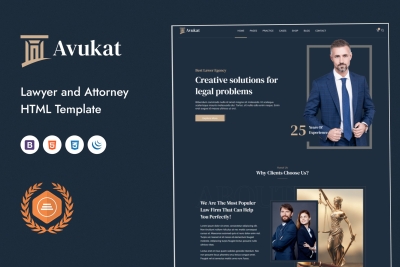Avukat – Lawyer and Attorney HTML Template
