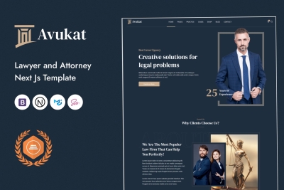 Avukat – Lawyer and Attorney Next Js Template