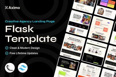 Aximo - Flask - Creative Agency Tailwind Template