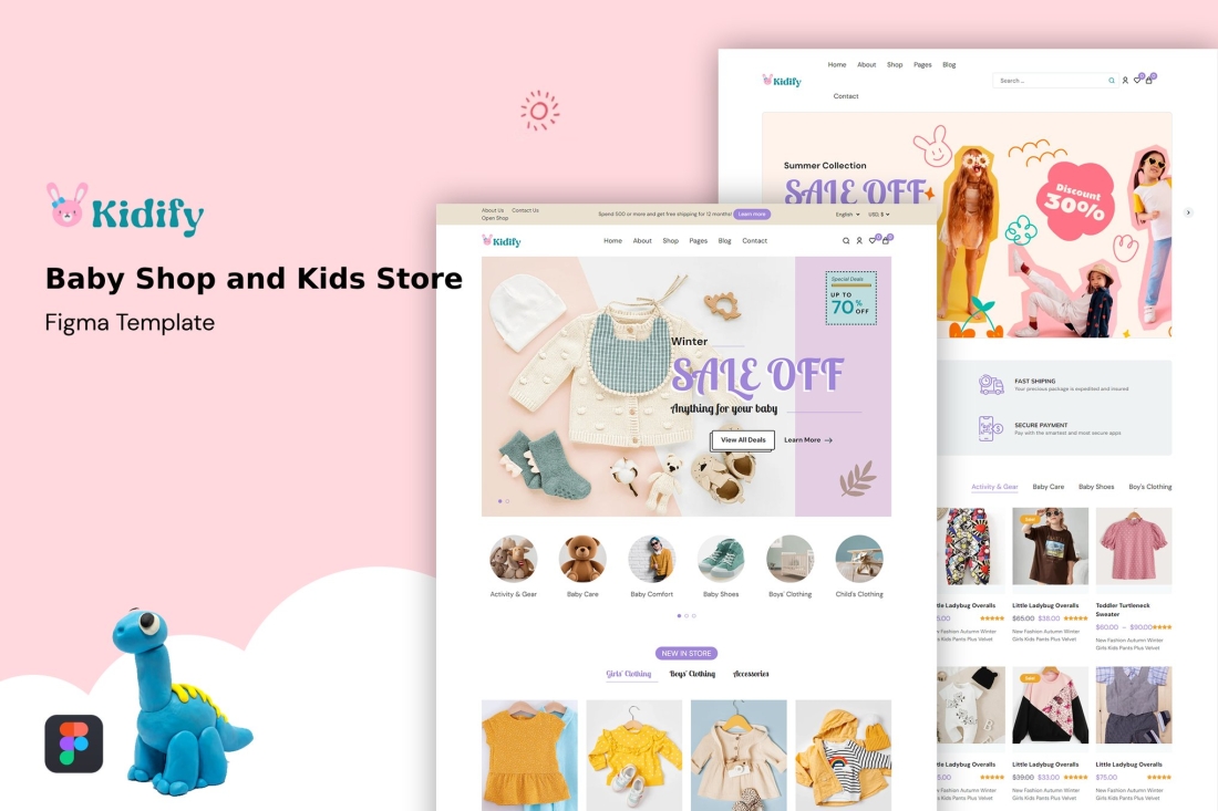 Baby Shop and Kids Store Figma Template