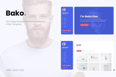 Bako - Personal Portfolio & Resume HTML Template