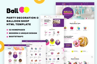Balloo | Party Balloon Shop HTML Template