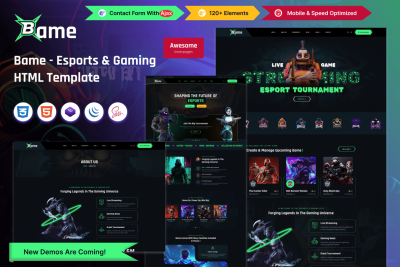 Bame - Esports & Gaming HTML Template