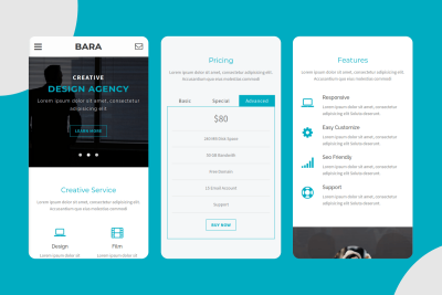 Bara - Creative Mobile Template