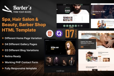 Barber - Html Template for Barbers and Hair Salon