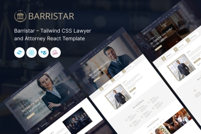 Barristar – Tailwind CSS Lawyer React Template