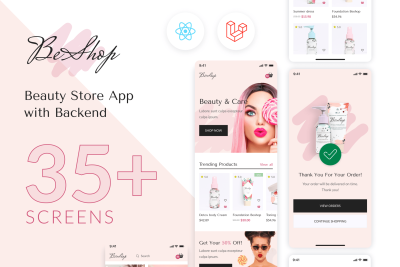 BeShop - Beauty Store App with Laravel Backend