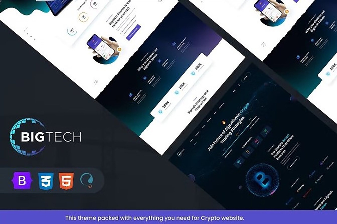 Bigtech - ICO & Crypto Landing React Nextjs Templa