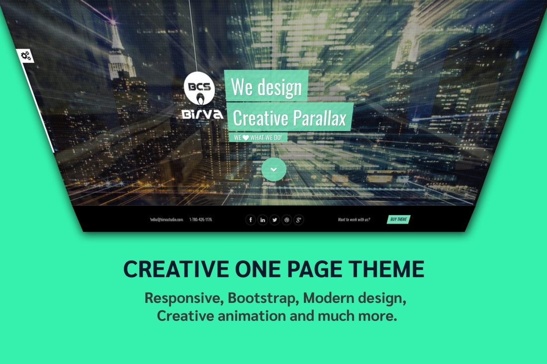Birva - Creative one page parallax theme