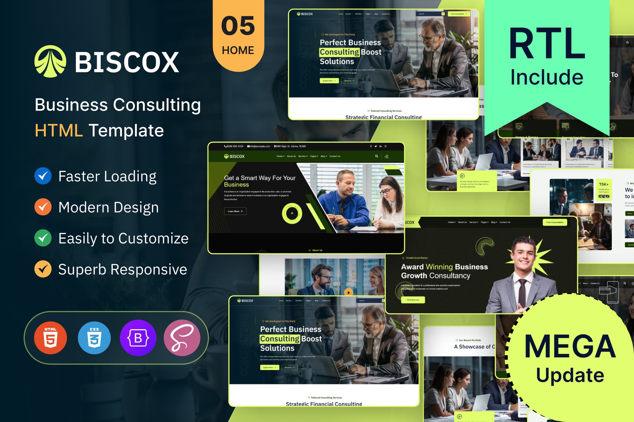 Biscox – Consulting Business HTML Template