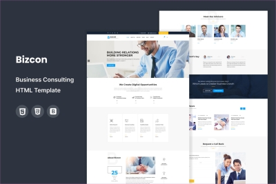 Bizcon - Business Consultin HTML Template