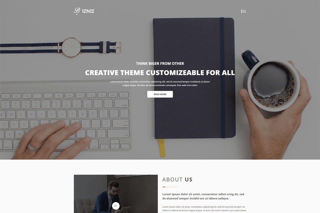 Bizniz – Creative Agency HTML Template