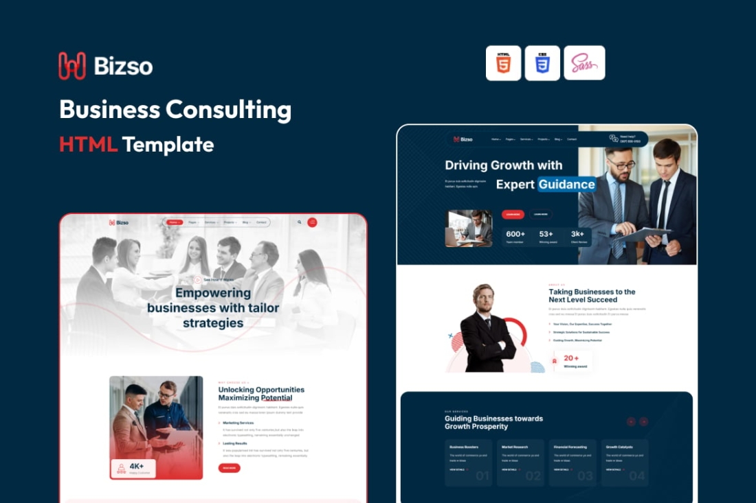 Bizso - Business Consulting HTML5 Template
