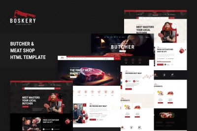 Boskery - Butcher & Meat Shop HTML Template