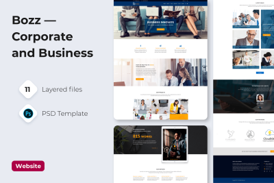 Bozz — Corporate and Business PSD Template