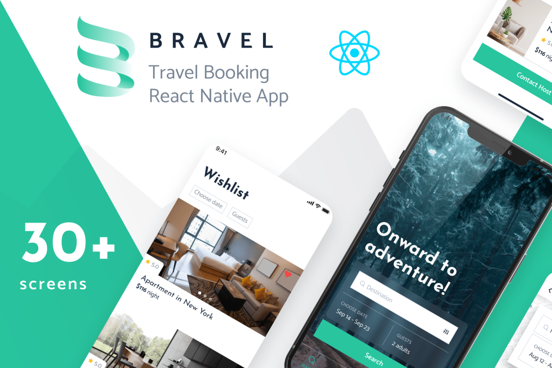 Bravel - Travel Booking React Native App