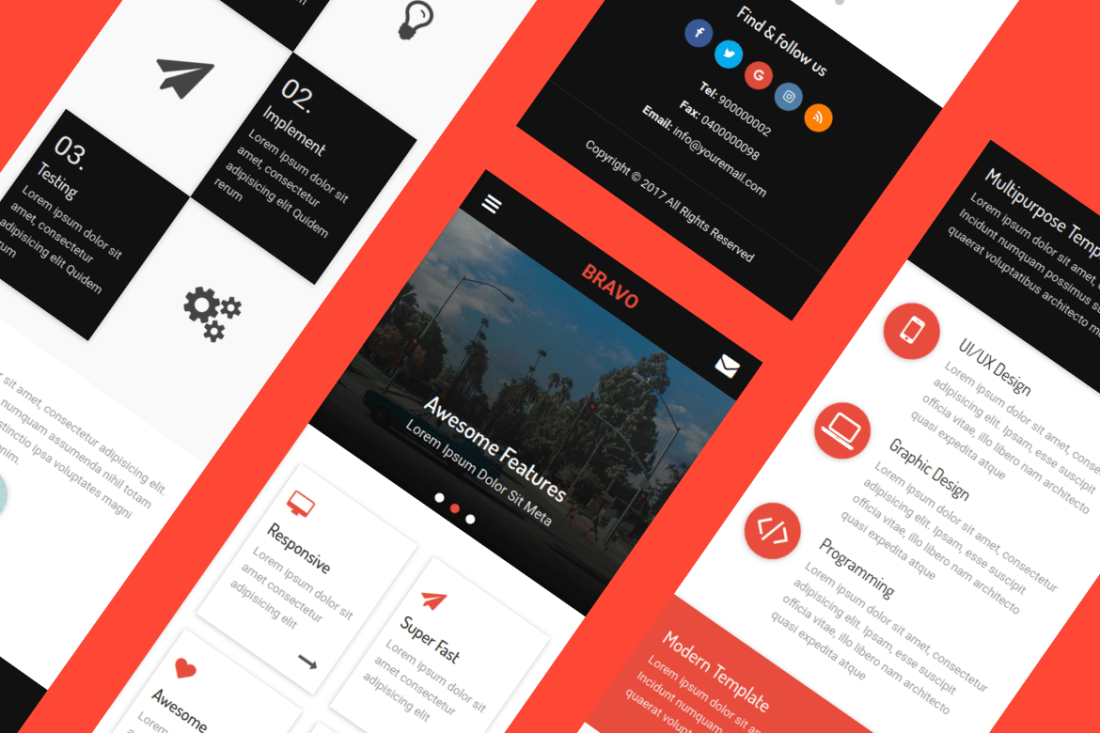 Bravo - HTML Mobile Template