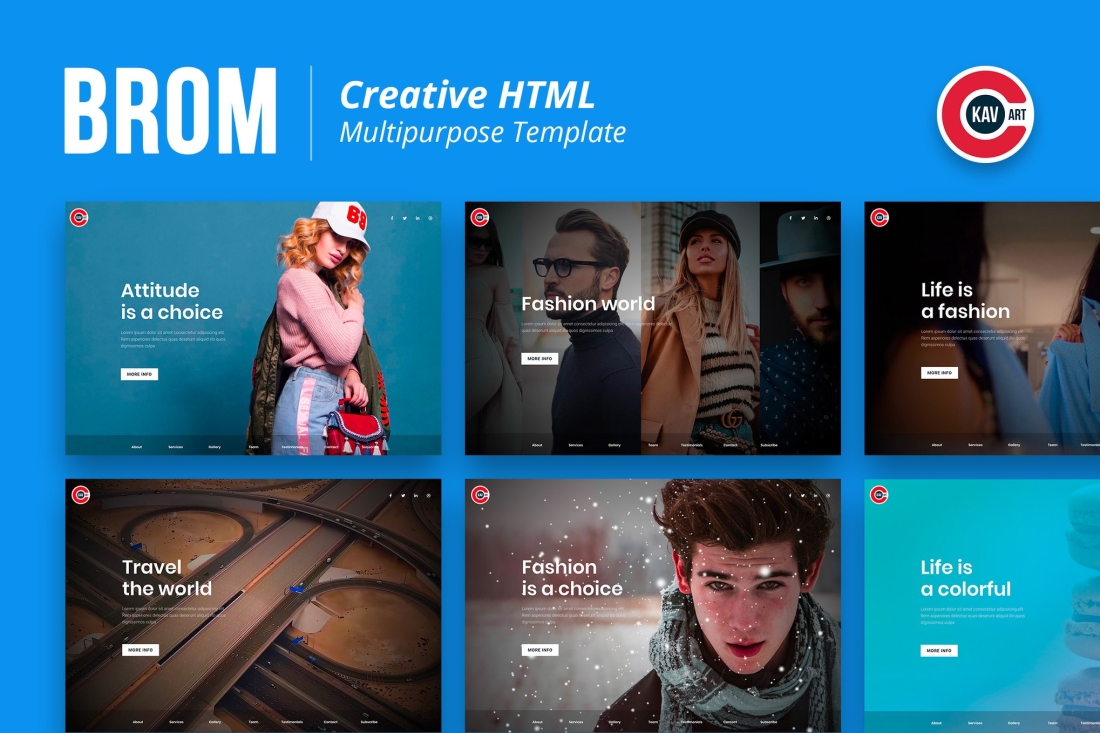Brom - HTML Creative Page